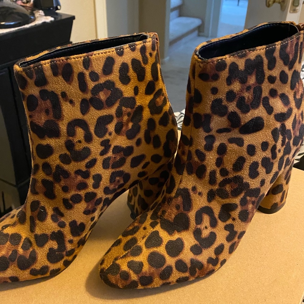 Cheetah booties